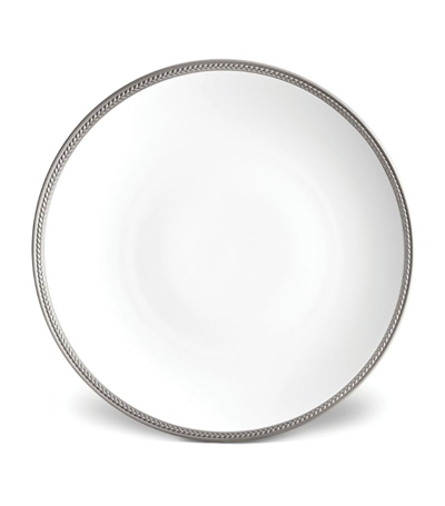 L'objet Soie Tressée Charger Plate (32cm) In Silver