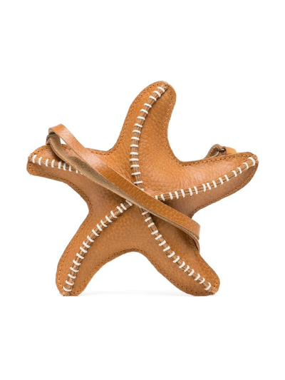 Donsje Kids' Thysa Starfish Purse In Brown