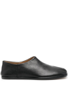 Maison Margiela Tabi Leather Slip-on Loafers In Black