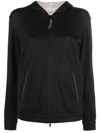 Brunello Cucinelli Women Cotton-silk Sweatshirt Topwear With Jewellery In Black