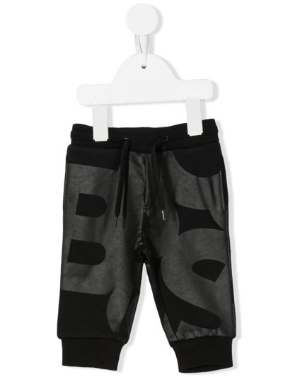 Bosswear Babies' Logo-print Track Pants In Black