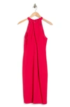 Julia Jordan Twist Neck Sheath Dress In Dragon Fruit