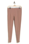 Adrianna Papell Pull-on Straight Leg Pants In Cocoa
