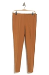 Adrianna Papell Pull-on Straight Leg Pants In Camel