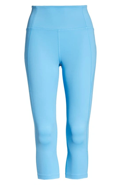 Girlfriend Collective High Waist Capri Leggings In Haze