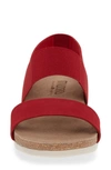 Munro 'pisces' Sandal In Red Combo Leather