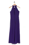 Julia Jordan Halter Neck Jumpsuit In Grape