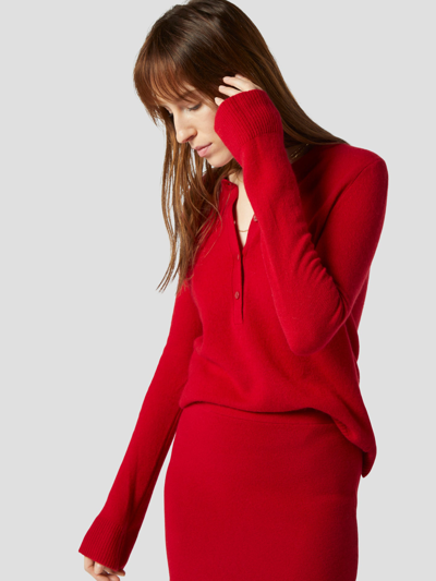 Equipment Smithe Cashmere Sweater In Red Dahlia