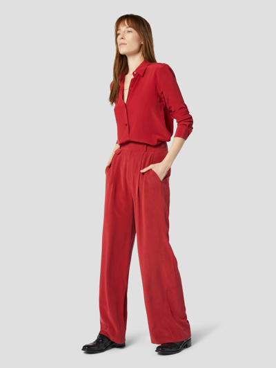 Equipment Maimon Silk Trouser In Red Dahlia