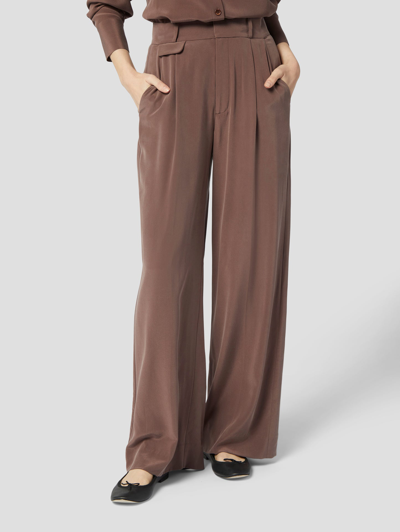 Equipment Maimon Silk Trouser In Vintage Brown