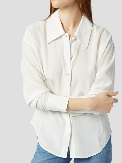 Equipment Mari Silk Shirt In Nature White