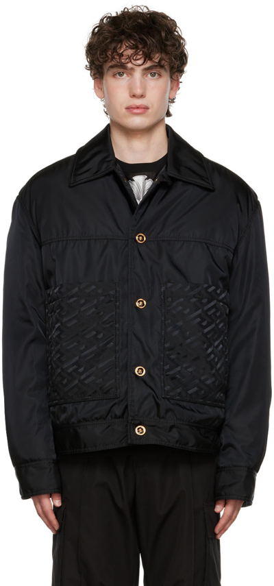 Versace Black 'la Greca' Jacket