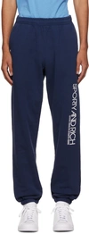 SPORTY AND RICH NAVY DISCO LOUNGE PANTS