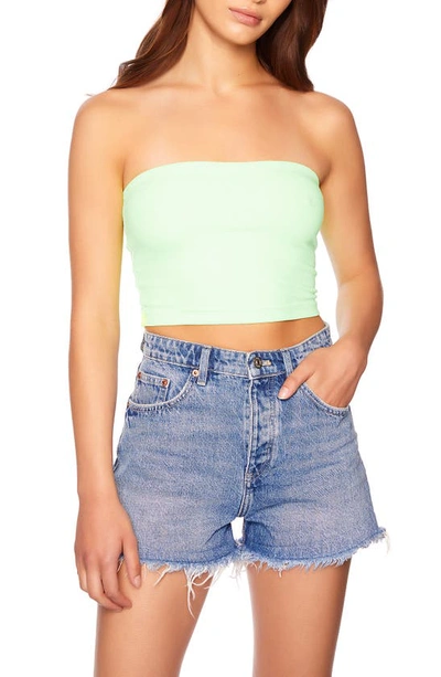 Susana Monaco Core Crop Tube Top In Electric