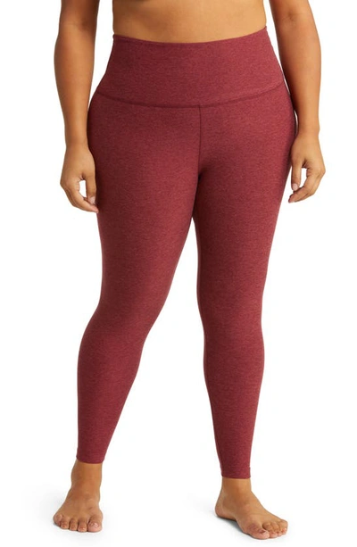 Beyond Yoga High Waist Midi Leggings In Port Wine-ruby