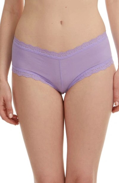 Hanky Panky Supima Cotton Boyshort In French Lavender