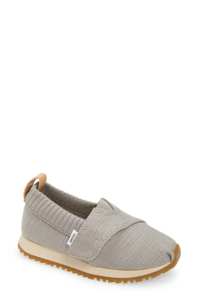 Toms Kids' Knit Alpargata In Grey