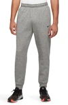 Nike Men's  Therma Therma-fit Tapered Fitness Pants In Dk Gy Heather/particle Gray/black