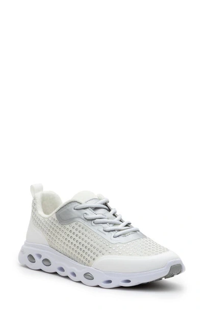 Ara Montclair Sneaker In White Silver