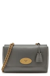 Mulberry Grain Leather Medium Lily Bag In Grey