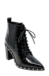 Charles By Charles David Debate Womens Faux Leather Pointed Toe Ankle Boots In Black-gc