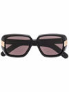 GUCCI WOMEN'S  BLACK METAL SUNGLASSES