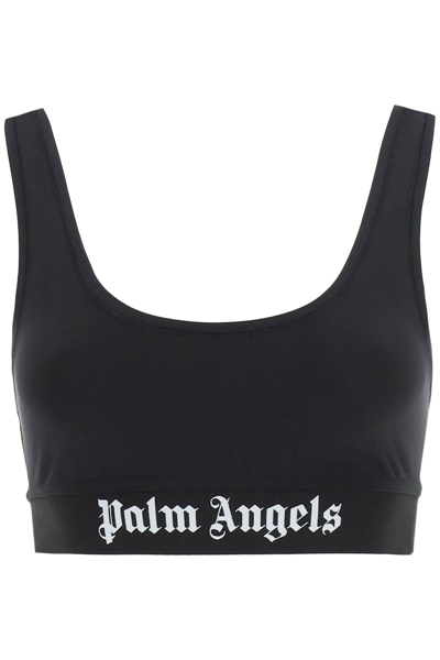 Palm Angels Black Classic Logo Sport Bra