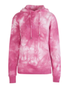RABANNE WOMAN LOSE YOURSELF HOODIE WITH PINK TIE DYE MOTIF