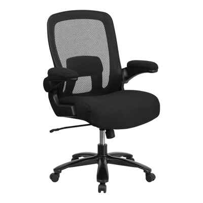 Offex Big & Tall Office Chair | Black Mesh Executive Swivel Office Chair With Lumbar And Back Suppor