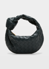 Bottega Veneta Jodie Mini Intrecciato Knot Hobo Bag In Inkwell