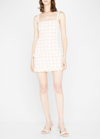 Alexis Linza Tweed Fringe-hem Mini Dress In Pink