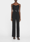 Simkhai Rebecca Recycled Twill Bustier Jumpsuit In Black