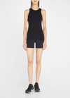 Splits59 Womens Stretch Sleeveless Tank Top In Black