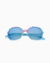 Lilly Pulitzer Norah 55mm Mirrored Polarized Sunglasses In Multi Splashdance