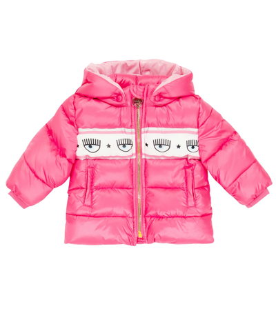Monnalisa X Chiara Ferragni Baby Logo Jacket In Sachet Pink