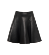 Alaïa Leather Miniskirt In Black