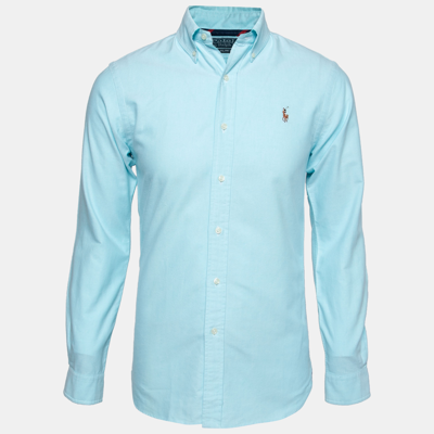 Pre-owned Polo Ralph Lauren Blue Cotton Long Sleeve Shirt S
