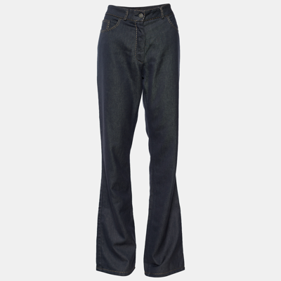 Pre-owned Fendi Black Denim Boot Cut Jeans M/waist 32"
