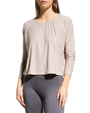 Beyond Yoga Featherweight Daydreamer Pullover In Chai