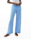 Michael Stars Smocked Wide-leg Pants In Oxygn