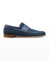 JOHN LOBB MEN'S HENDRA SUEDE PENNY LOAFERS