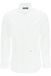 Dsquared2 Embroidered-logo Detail Shirt In White