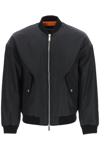 Dsquared2 Black Polyamide Eviction Bomber Jacket In Black
