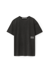 ALEXANDER WANG ACID WASH TEE IN HIGH TWIST JERSEY   