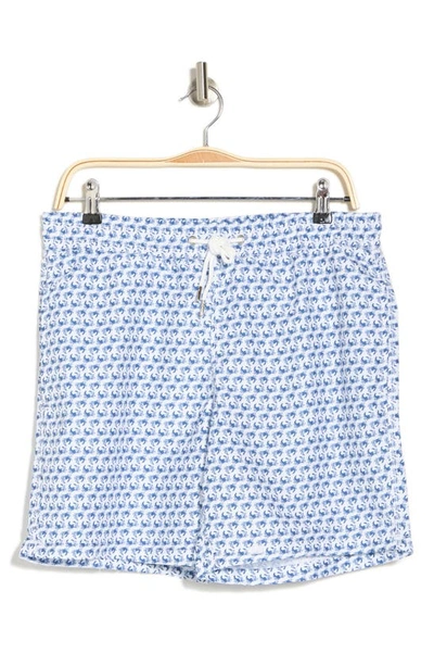 Slate & Stone Cabo 6" Swim Shorts In Navy Crab