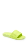 Apl Athletic Propulsion Labs Lusso Quilted Slide Sandal In Bright Citrus