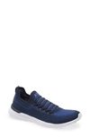 Apl Athletic Propulsion Labs Techloom Breeze Knit Running Shoe In Midnight / Cobalt / White