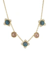 Jardin Antique Coins Chain Necklace In Multi/ Gold