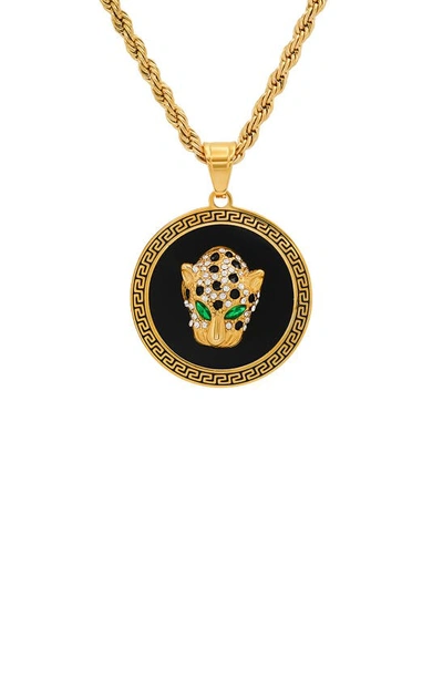 Hmy Jewelry 18k Yellow Gold Plated Stainless Steel Pendant Necklace