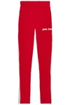 Palm Angels Classic Logo Track Pants In Red & White